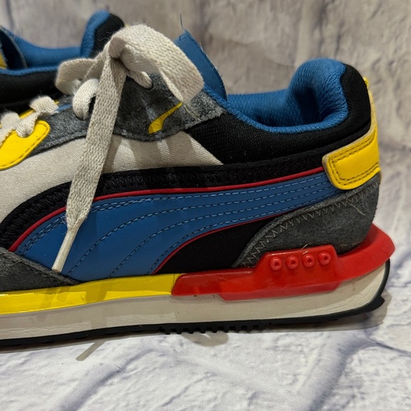 Puma Sneakers with Yellow, Blue, and Red Highlights - Picture 3 of 7